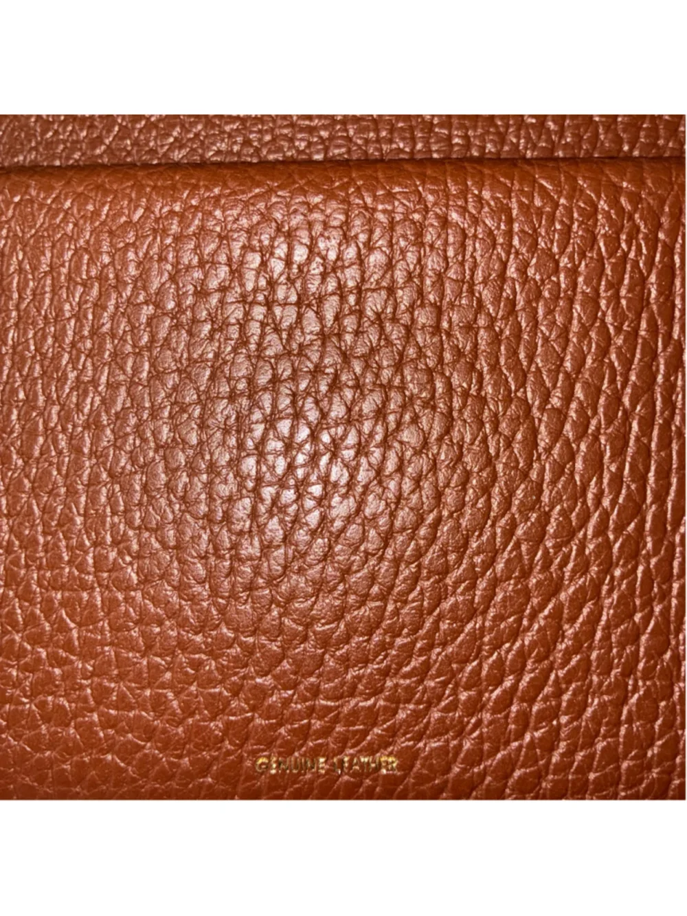 Women's Brown Genuine Leather Large Wallet Clutch Trifold Zipper Compartment